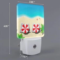 Night Light Set Of 2, Two Red And White Striped Umbrellas On A Beach. 3 Night Light Set Of 2, Two Red And White Striped Umbrellas On A Beach. -Nuas Diy Shop 700b4bad4d75cdd157b6303cc825e55aae1db8f6