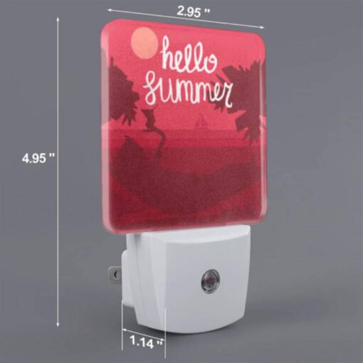 Night Light Set Of 2, A Cat Is Laying On A Beach Chair -Nuas Diy Shop 709b984577c61f43a6a1c436f0e711f1423c51f7