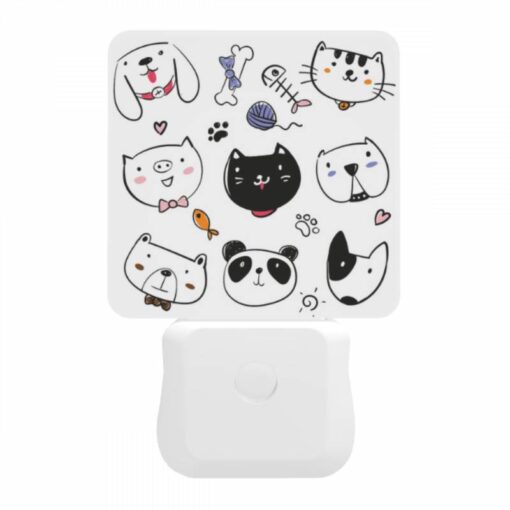 Night Light, A Collection Of Cartoon Animal Drawings -Nuas Diy Shop 70d7d81453f9387e34c96de8f96d04ade72f0ca1