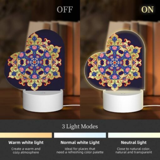 Love Acrylic Night Light, A Blue And Gold Design With A Star In The Center. -Nuas Diy Shop 70e8243aae2981df0a2464b5b4268dc5e2812ceb