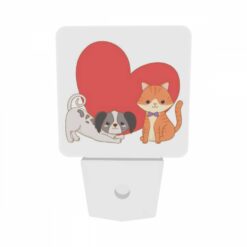 Night Light Set Of 2, A Dog And A Cat Are Sitting Next To Each Other. -Nuas Diy Shop 70fd5eaebadc8041a3b495995aa5d1110bb0a51d