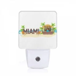 Night Light, A Cartoon Of A Beach Bar With A Man Standing Behind It.