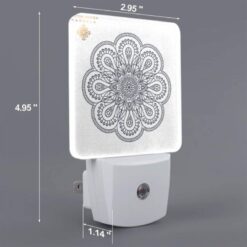 Night Light, A Black And White Design Of A Flower. -Nuas Diy Shop 7134d1534fdbf7dc1c127e3bbe27ce5b39dd8183