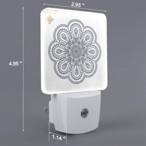 Night Light, A Black And White Design Of A Flower. -Nuas Diy Shop 7134d1534fdbf7dc1c127e3bbe27ce5b39dd8183