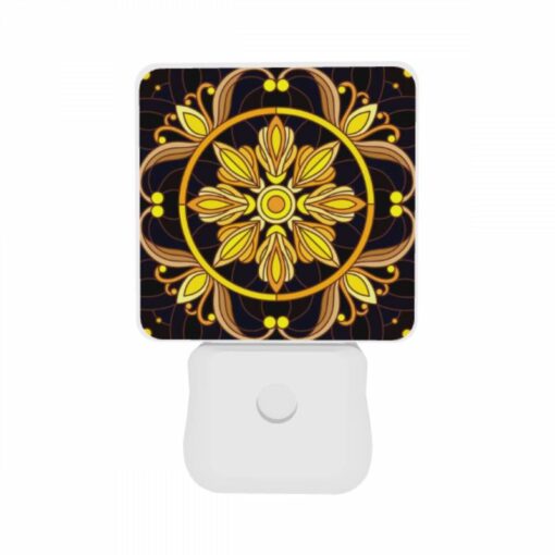 Night Light Set Of 2, A Colorful Flower Design With A Yellow Center. -Nuas Diy Shop 71401153eb14490b096a008c9f64b32efe9d0d1a