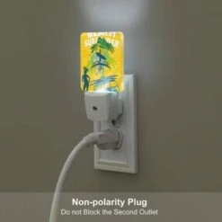 Night Light Set Of 2, A Woman Is Standing In Front Of A Surfboard -Nuas Diy Shop 7144edb3e5104caf756006cd95b616ff907d5c63