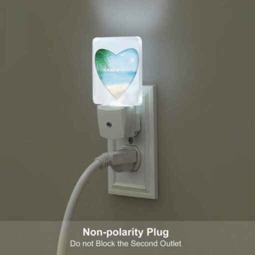 Night Light, A Heart Shaped Picture Of A Beach With A Bird Flying Over The Ocean. -Nuas Diy Shop 7174f2ff857f2722074f80d2b9227a49e248cfe7