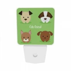 Night Light Set Of 2, Four Different Colored Dogs Are Shown In A Row. 8 Night Light Set Of 2, Four Different Colored Dogs Are Shown In A Row. -Nuas Diy Shop 71844c2e4402b0df63d15fe2351354e306d0aa05