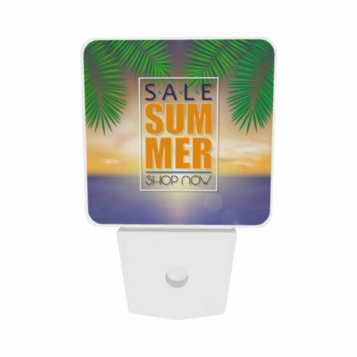 Night Light Set Of 2, A Sale Sign For Summer Is Displayed On A Beach. -Nuas Diy Shop 721bfec527c9ee7ee3c6c4047ed54637b1251b4a
