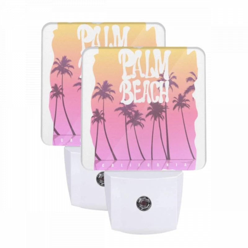 Night Light Set of 2, A colorful poster of a beach in California. Night Light Set Of 2, A Colorful Poster Of A Beach In California. -Nuas Diy Shop 72d3b70e4b16ac622357949f4e1bb81c95fcdab7