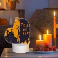 Love Acrylic Night Light, A Halloween Themed Poster With A House And A Tree. -Nuas Diy Shop 73f7d833e38150aed8ad5b0b6faaa10a1948f0ad