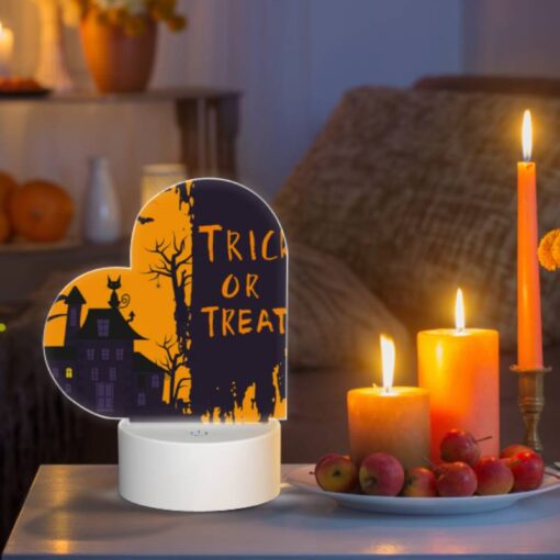 Love Acrylic Night Light, A Halloween Themed Poster With A House And A Tree. -Nuas Diy Shop 73f7d833e38150aed8ad5b0b6faaa10a1948f0ad