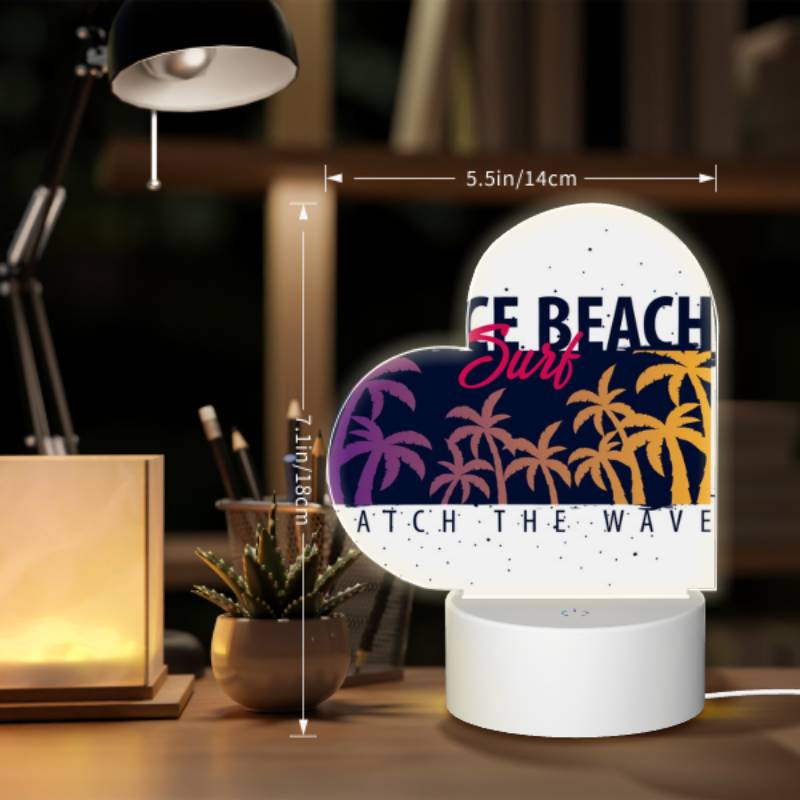 Love Acrylic Night Light, A surfboard with a picture of a beach and the words "Catch the Wave" on it. Love Acrylic Night Light, A Surfboard With A Picture Of A Beach And The Words "Catch The Wave" On It. -Nuas Diy Shop 745073254b275b09f7f9ae6d47d1814e67ee95d6