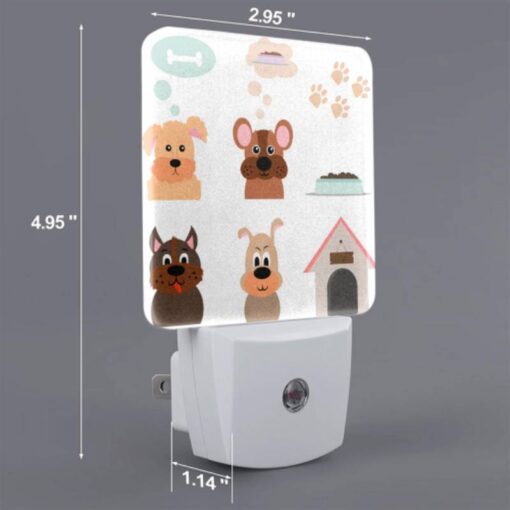 Night Light Set Of 2, A Collection Of Cartoon Dog Images. -Nuas Diy Shop 74919cae5d0ed619f41ce0c3db3f6ee96e2b3ba4