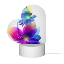 Love Acrylic Night Light, A Colorful Flower With A Blue Center And Yellow Petals. -Nuas Diy Shop 753d24e949e4c8b2edb2b0b81d14a39c6e5aab11