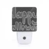 Night Light, A Black And White Sign That Says "Happy Halloween". 1 Night Light, A Black And White Sign That Says "Happy Halloween". -Nuas Diy Shop 7623cac554455ea9e7cebc3949d1e403e5c2e99b