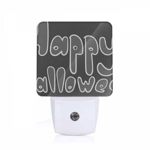 Night Light, A Black And White Sign That Says "Happy Halloween". -Nuas Diy Shop 7623cac554455ea9e7cebc3949d1e403e5c2e99b