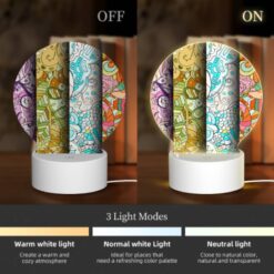 Round Acrylic Night Light, Three Colorful Designs Are Displayed On A Wall. -Nuas Diy Shop 772f7aef0847f984b0b3872fe4f112745ccb2e16