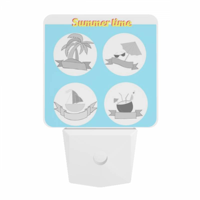 Night Light, Four different beach items are shown in a circle. Night Light, Four Different Beach Items Are Shown In A Circle. -Nuas Diy Shop 7738952bacae06337552d6d17fe6a030f3eef634