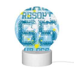 Round Acrylic Night Light, A Blue And Yellow Shirt With The Number 66 On It. -Nuas Diy Shop 776af3656a7d1763fe5bcb27e8fe237fba521c34