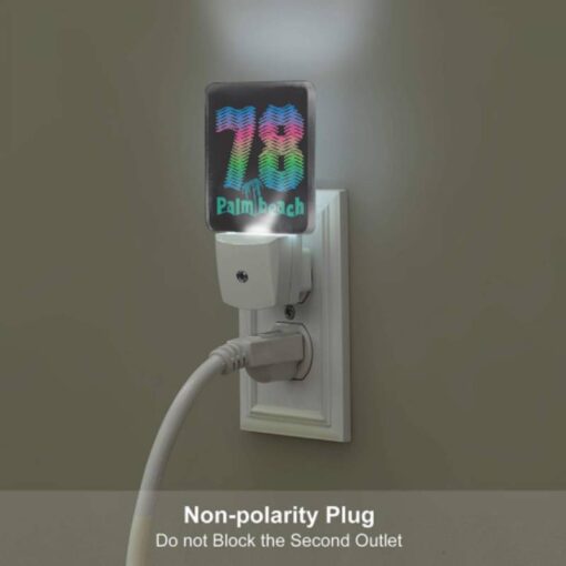 Night Light Set Of 2, A Colorful Logo For Palm Beach. -Nuas Diy Shop 78d48f4c40289140c70bd5728f2dff91bb068f84