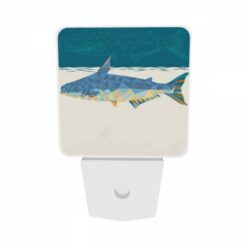 Night Light Set Of 2, A Blue And White Fish Swimming In The Ocean. -Nuas Diy Shop 78f369a43cb523e10cca8015a8db834c39d5a060