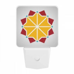 Night Light, A Yellow And Red Geometric Design. -Nuas Diy Shop 794ee8a42d7a279c81305d72127a1cee4b9be0e9
