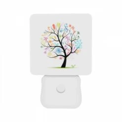 Night Light Set Of 2, A Colorful Tree With Many Different Colored Flowers On It. 10 Night Light Set Of 2, A Colorful Tree With Many Different Colored Flowers On It. -Nuas Diy Shop 79f61cae570c50c32f3ba345db61a99c119ab4d0