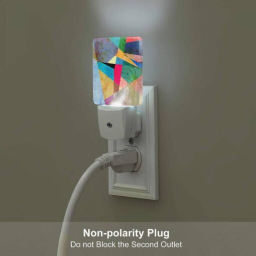 Night Light Set Of 2, A Colorful Abstract Art Piece With A Mix Of Blue -Nuas Diy Shop 79f81ea53929a0f1da7e03dab95c8ac87f66d3a6