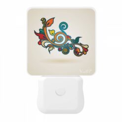 Night Light, A Colorful And Swirly Design With Leaves And Flowers. -Nuas Diy Shop 7a8cb5191d52542d5cc88cb1a51b4ae70304c776