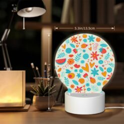Round Acrylic Night Light, A Colorful Pattern Of Hearts -Nuas Diy Shop 7aa4be0004f03065de2e929175c219ac9139aea3