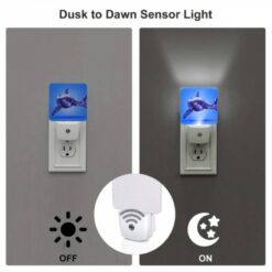 Night Light Set Of 2, A Blue Shark With A Mouth Full Of Teeth. -Nuas Diy Shop 7ad7345c66229c1e216b1a33362b302a5c878df9