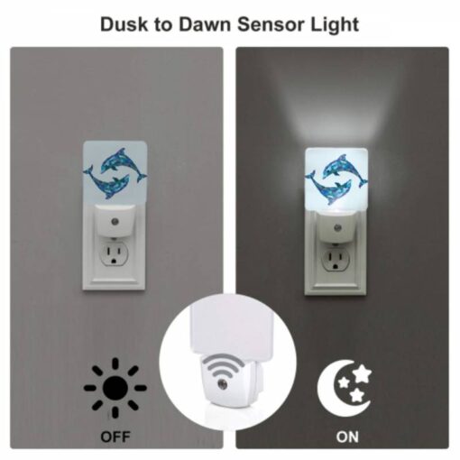 Night Light Set Of 2, Two Dolphins Are Swimming Together In The Ocean. -Nuas Diy Shop 7bddd3ef0844961ccad7077730ce0c86894e73f6