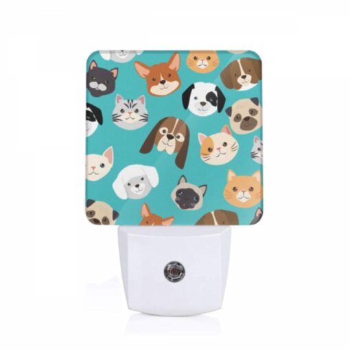 Night Light, A Collection Of Cute Cat And Dog Faces. -Nuas Diy Shop 7c096445f738fad0b02c932f4e02ae24d4761321