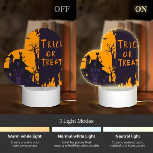 Love Acrylic Night Light, A Halloween Themed Poster With A House And A Tree. -Nuas Diy Shop 7ce983c2ed33c5c956a17bb828ec29a8a4a8c749