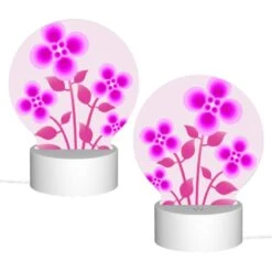 Round Acrylic Night Light, A Bouquet Of Pink Flowers With Purple Petals. 3 Round Acrylic Night Light, A Bouquet Of Pink Flowers With Purple Petals. -Nuas Diy Shop 7d567e4431efa4452cbec74cb8b5febf91106bd2