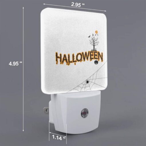 Night Light, A Spider Web With A Tree And A Pumpkin In The Middle. -Nuas Diy Shop 7dd8639b623857b59f11c21e99973c0dac1d163b