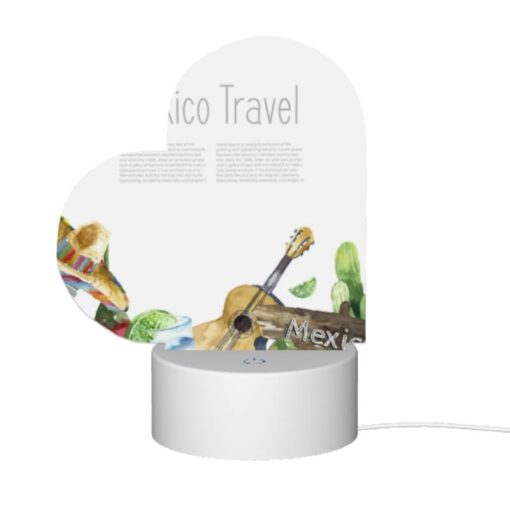 Love Acrylic Night Light, A Colorful Poster Advertising Mexico Travel. -Nuas Diy Shop 7e915d4c2c4b540a60ea205b515c6faa1eb41f49