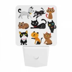 Night Light, A Collection Of Cats In Various Poses And Colors. 9 Night Light, A Collection Of Cats In Various Poses And Colors. -Nuas Diy Shop 7f32a33318d608e03fc78abc82fefe98302bb7bd