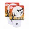 Night Light Set Of 2, A Halloween Scene With A Full Moon -Nuas Diy Shop 7f4e1d247eaf18549acccc339c69ebbeccf9a7fd
