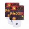 Night Light Set Of 2, A Poster With A Pumpkin On It That Says "Poker.". -Nuas Diy Shop 7ff9cb1e9da8804d0dc4908cd6c38aea32376dd7