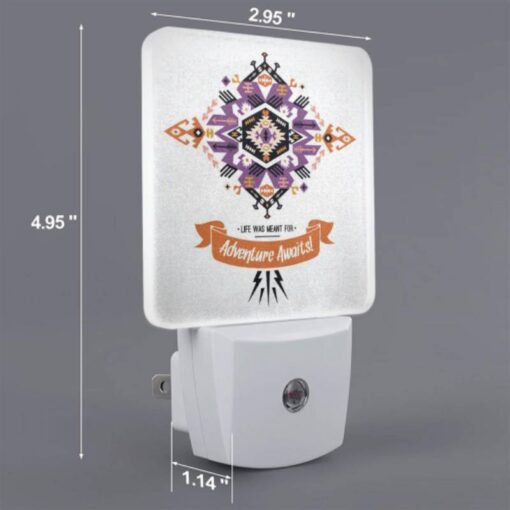 Night Light, A Colorful Design With The Words "Life Was Meant For Adventure!" Written In Orange. -Nuas Diy Shop 800e02719d3485ab4d0c6373f3ccf7e0222d3be8