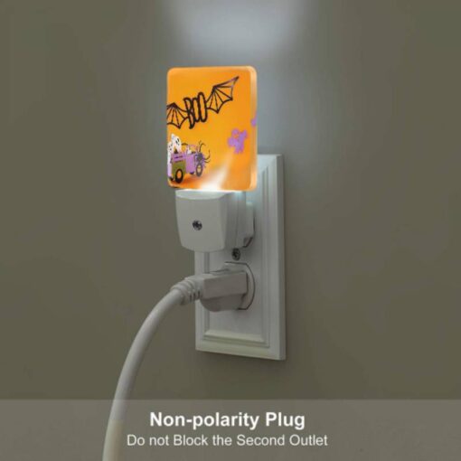Night Light Set Of 2, A Halloween Themed Car With Ghosts On It. -Nuas Diy Shop 8052e96243154581d0ffbb8ef0d12cd690dcb7a0