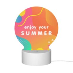 Round Acrylic Night Light, A Colorful Advertisement For Enjoying Summer. -Nuas Diy Shop 80c060d8dcd306c00b1ee25c6f6bb70736ecc718