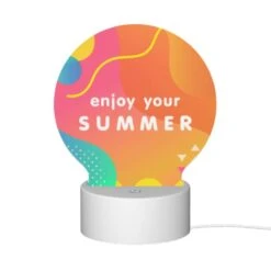 Round Acrylic Night Light, A Colorful Advertisement For Enjoying Summer. -Nuas Diy Shop 80c060d8dcd306c00b1ee25c6f6bb70736ecc718