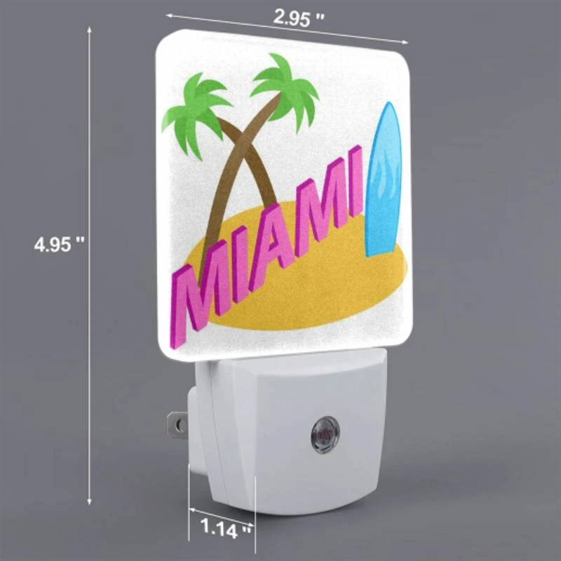 Night Light, A surfboard with the word "Miami" on it. Night Light, A Surfboard With The Word "Miami" On It. -Nuas Diy Shop 813adab4d1228471c453cf158cba36e65de0717d