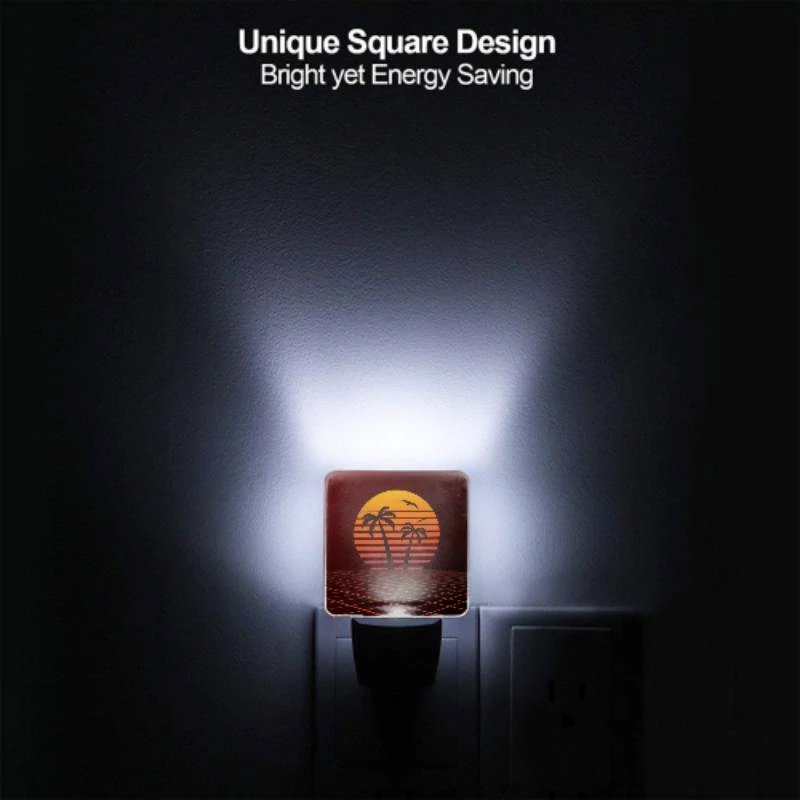 Night Light, A sunset with a palm tree and two birds in the sky. Night Light, A Sunset With A Palm Tree And Two Birds In The Sky. -Nuas Diy Shop 81d236cdea3f0d010bd2feb8cbd90b73c7c2fa03