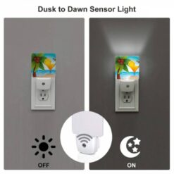 Night Light Set Of 2, A Cocktail Is Served On A Beach With Palm Trees And A Lemon In The Background. 4 Night Light Set Of 2, A Cocktail Is Served On A Beach With Palm Trees And A Lemon In The Background. -Nuas Diy Shop 82026cf9f19cbae1f6662930ea505a0af293f7d7