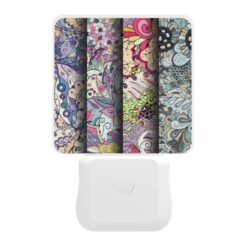 Night Light, Four Colorful Designs Of Flowers Are Displayed In A Row. -Nuas Diy Shop 8255449c354908a57a9f0a0ccb56a45ddbd2fe41