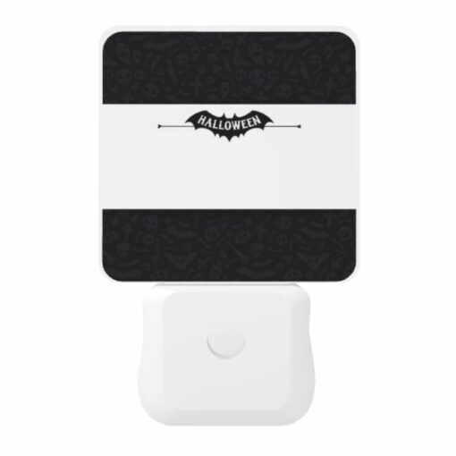 Night Light, A Black And White Batman Logo With The Words Halloween. -Nuas Diy Shop 8298aeffbb4fea29571412bd875d57eb43bd9594